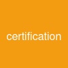 certification