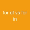 for of vs for in