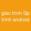 giáo trình lập trình android