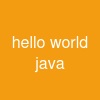 hello world java