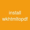 install wkhtmltopdf