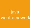 java webframework