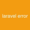 laravel error