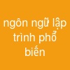 ngôn ngữ lập trình phổ biến