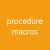 procedure macros