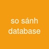 so sánh database