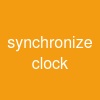 synchronize clock