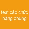 test các chức năng chung