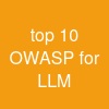 top 10 OWASP for LLM