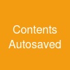 Contents Autosaved