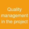 Quality management in the project