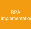 RPA implementation