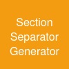 Section Separator Generator
