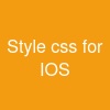 Style css for IOS