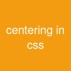 centering in css