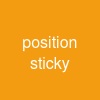 position: sticky