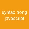 syntax trong javascript
