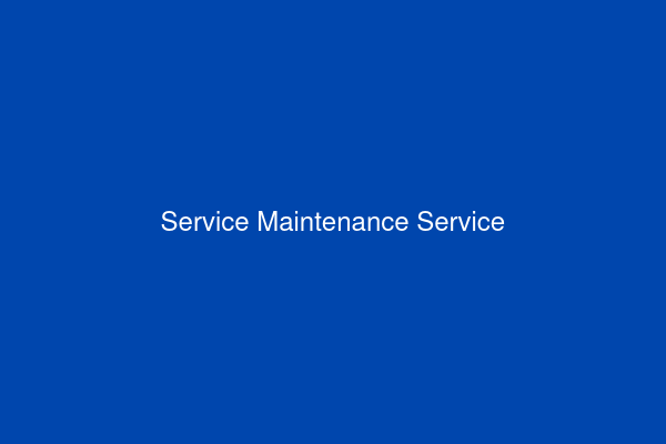 Maintenance Service