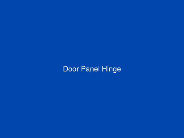 Door Panel Hinge