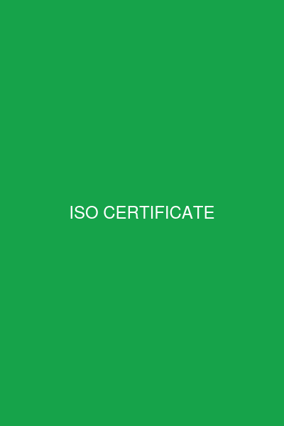 ISO 9001:2015 Recognition