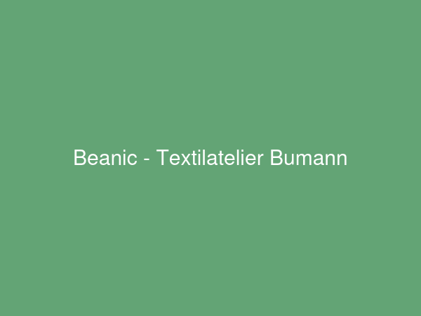 Beanic - Textilatelier Bumann – Stoffwindelverein Schweiz