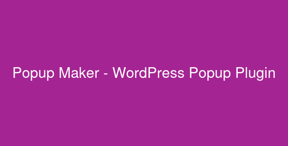 Popup Maker - WordPress Popup Plugin