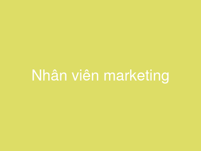 Nhân viên marketing