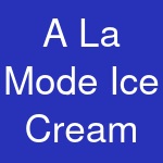 A La Mode Ice Cream