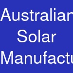 Australian Solar Manufacturing