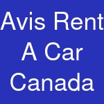 Avis Rent A Car Canada