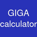 GIGA calculator