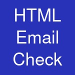 HTML Email Check