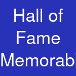 Hall of Fame Memorabilia