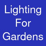 Lighting For Gardens