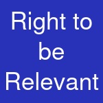 Right to be Relevant