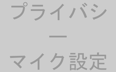 Windowsプライバシー設定画面のマイク設定イメージ