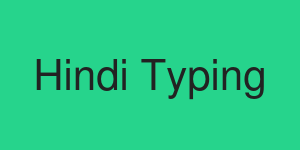 Hindi Typing