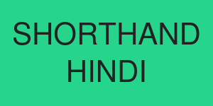 SHORTHAND HINDI