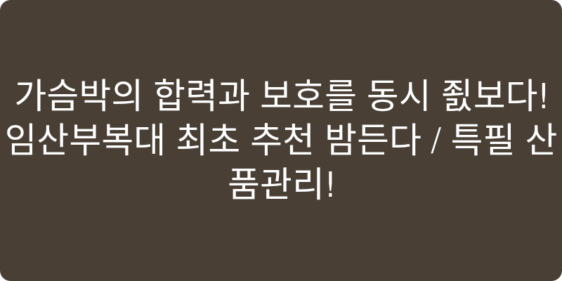 임산부복대 추천 이미지