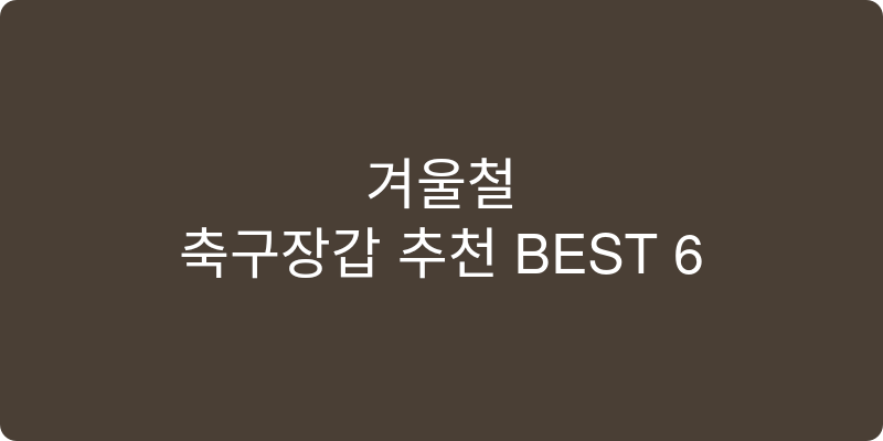 축구장갑 추천 이미지