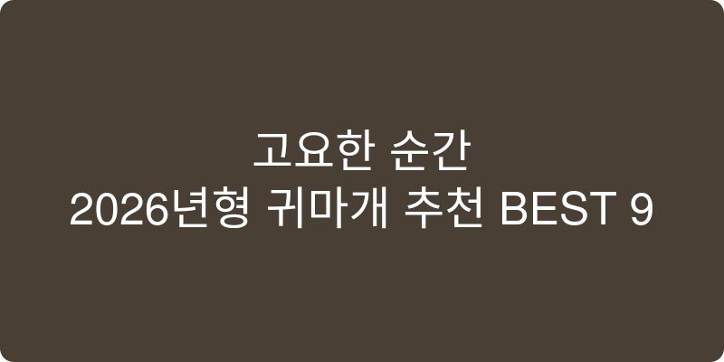 귀마개 추천 이미지