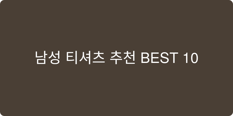 남성 티셔츠 추천 이미지