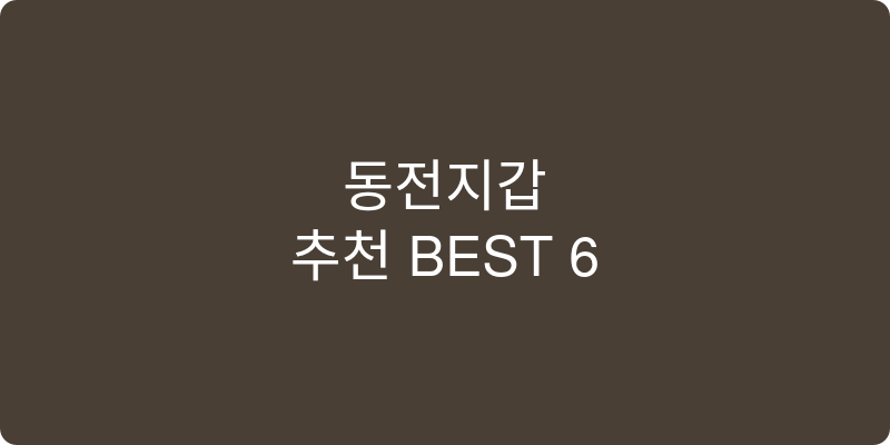 동전지갑 추천 이미지