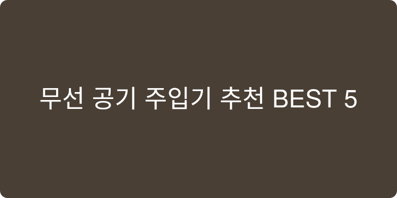휴대용 공기 주입기 추천 이미지