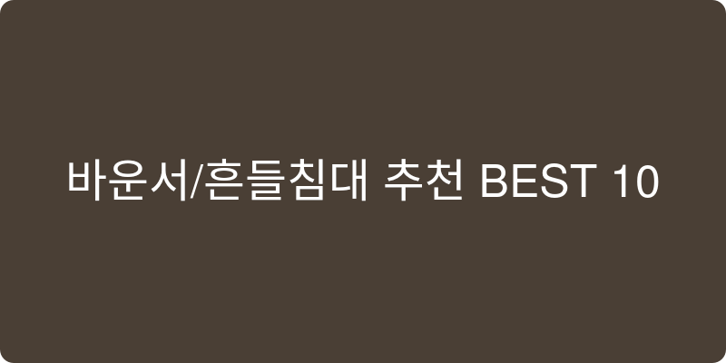 바운서/흔들침대 추천 이미지
