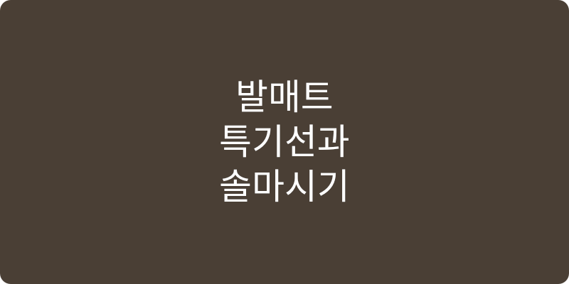 발매트 추천 이미지