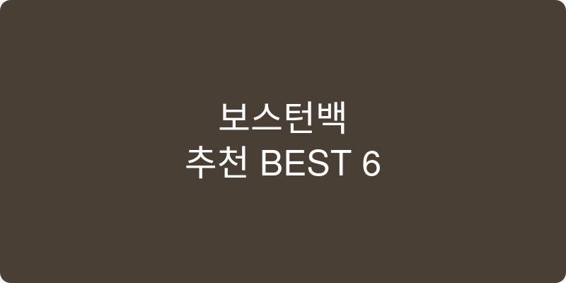 보스턴가방 추천 이미지
