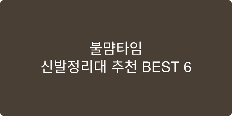 신발정리대 추천 이미지