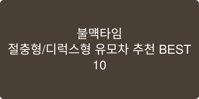 절충형/디럭스형 유모차 추천 이미지