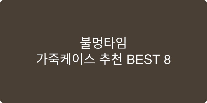가죽케이스 추천 이미지